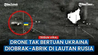 VIRAL!! Militer Rusia Ledakkan Kapal Musuhnya di Area Perairan Laut Hitam