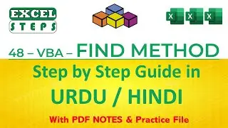 48 – Excel VBA Code to Use Find Method | Excel Automation | 