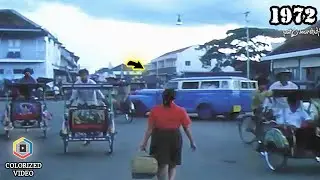 COLORIZED FOOTAGE (1972) || Nostalgic atmosphere of old Bandung