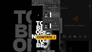 how to create Text Portrait Effect in Photoshop  #2024 #shorts