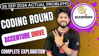 Accenture Coding Round 2025 batch || 26- September 2024 || Actual Problems || Source Code