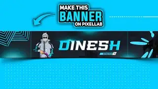 How To Make Free Fire Banner | On Pixellab | Gaming Banner