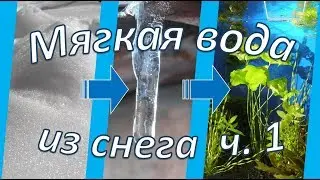 Мягкая вода из снега для аквариума, часть 1