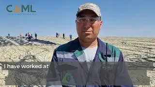 Ruslan Orazbayev, a hydro metallurgist from CAML's Kounrad project in Kazakhstan.