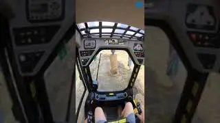 This is how a JCB cab view looks from inside! JCB at construction work!