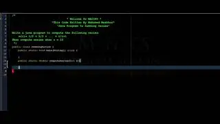 Java Program to Summing Series