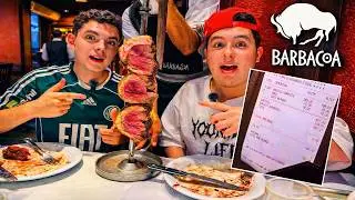 FOMOS NA CHURRASCARIA MAIS CARA DO BRASIL..... (BARBACOA)