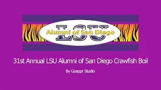 31st Annual LSU Crawfish Boil San Diego the largest on the plant 2019