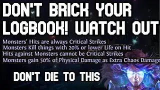 3.15 POE: Logbook WARNING - WATCH OUT FOR THESE MODS! Don't brick your first log books