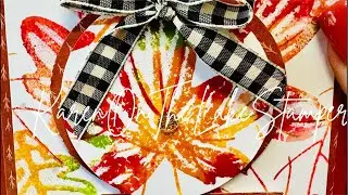 One Sheet Wonder Using  Autumn Colors! Get Out Your Re-Inkers!