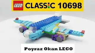 How to make a plane with Lego Classic Toys 10698 series / (lego classic 10698 ideas)