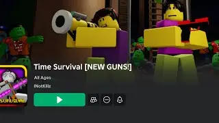 This game has pixel gun weapons in HIGH QUALITY/ trying time survival for the first time.