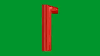 Green screen numbers 1 to 20