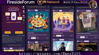 The Pi Network's Fireside Forum is now inter-connected & Showing on the Pi Mining App Homescreen