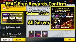 ffac redeem code free rewards in free fire tamil | ffac grand final redeem code