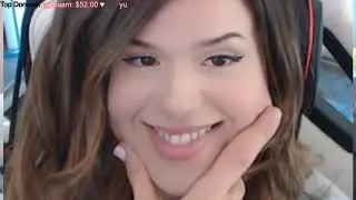 Pokimane using Filters on Twitch Stream
