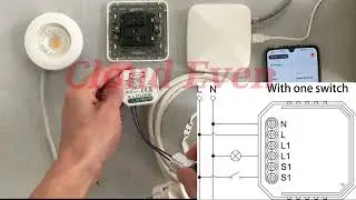 Cloud EvenWifi/ Zigbee/ Bluetooth Mesh/ S05 Smart Switch (Module)With a Rocker Switch  connections