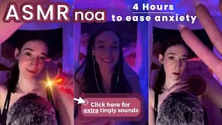 Whispering, Tapping, Relaxing Triggers+ | 4 HOURS of ASMR to help you sleep💕| live 