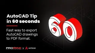 Fast way to export AutoCAD drawings to PDF format | AutoCAD Tips in 60 Seconds