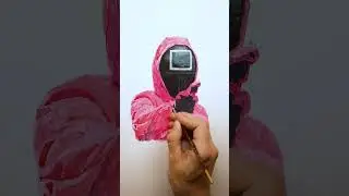 Рисуем персонажа из Игры в кальмара! (Drawing a character from the Squid Game) #shorts