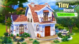 TINY HOME (Mediterranean)🌷𓍢ִ໋🌷͙֒  SIMS 4  - Tiny Home Challenge (No CC)