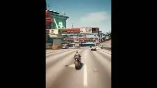 Cyberpunk Stunt Master: Kusanagi CT-3X at 100mph, wheelie to 720 at full throttle, Bike-stunt Clip