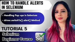 How to handle Alerts in Selenium | Pop-ups Handling | 