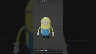 making minion in blender 