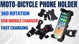 BEST Moto bike Phone Mount for Long Rides! | Fast Charging & 360° Rotation