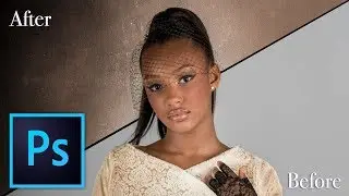 How to Add a Background Texture to a Portrait in Photoshop