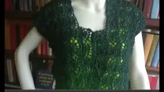 Шикарный рисунок для болеро от середины спинки.