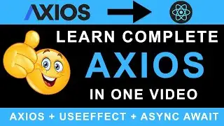 How To Use Axios With React JS 2024 😎 | How to Fetch Data Using Axios in React JS 