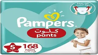 Pampers Pants Diapers, Size 5, Junior, 12-18 kg, Double Mega Box,168 Count 