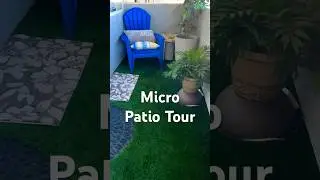 Micro Patio 🙌🏽 How Much I Spent $ #thrifting #patio #dumpsterdiving #shorts
