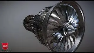 Turbine Engine Model 3d for c4d free downloads (file describe)