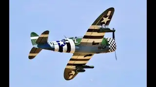 1/4 SCALE RC CARF MODELS P-47 THUNDERBOLT - MOKI 250cc RADIAL - STEVE BUCKMINSTER WARBIRDS - 2022