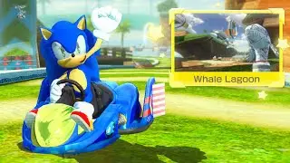 Sonic Whale Lagoon in Mario Kart 8 Deluxe