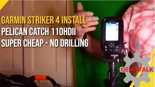 Garmin Striker 4 Fish Finder Installation - Using Scotty Mounts on My Pelican Catch 110 HD II