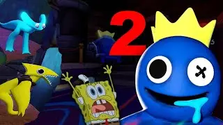AZUL BABÃO VOLTOU E COM NOVOS MONSTROS! Rainbow Friends 2 Roblox