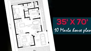 35' x 70' HOUSE PLAN /10 MARLA HOUSE PLAN/NAQSHA/SOLUTION OF CONSTRUCTIONAL MISTAKES