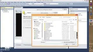 How to link Access database to visual basic application on visual studios