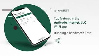Running a Bandwidth Test - Enable WiFi App