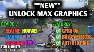UNLOCK MAX FPS AND GRAPHICS IN CODM | NEW SMOOTH 60FPS SCRIPT