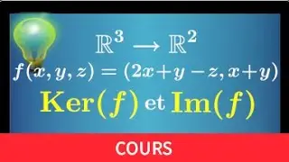 application linéaire • déterminer Ker(f) noyau et Im(f) l'image • injective surjective théorème rang