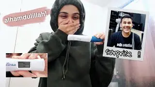 Live Pregnancy Test + Surprise Suami ! @muhsinyusni6728