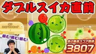 【世界ランカー3807点】過去一ダブルスイカが惜しかった瞬間【スイカゲーム】