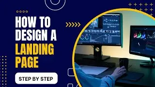 How to design an easy landing page using HTML and CSS | step by step