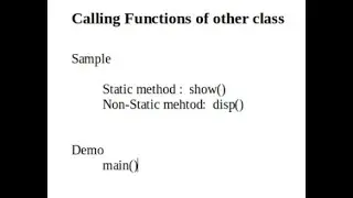 Calling Functions of another class