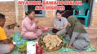 INSIDEN TAK TERDUGA⁉️ nyambel bawang rasanya has banget di Lampung