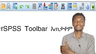 SPSS toolbar (Amharic tutorial)